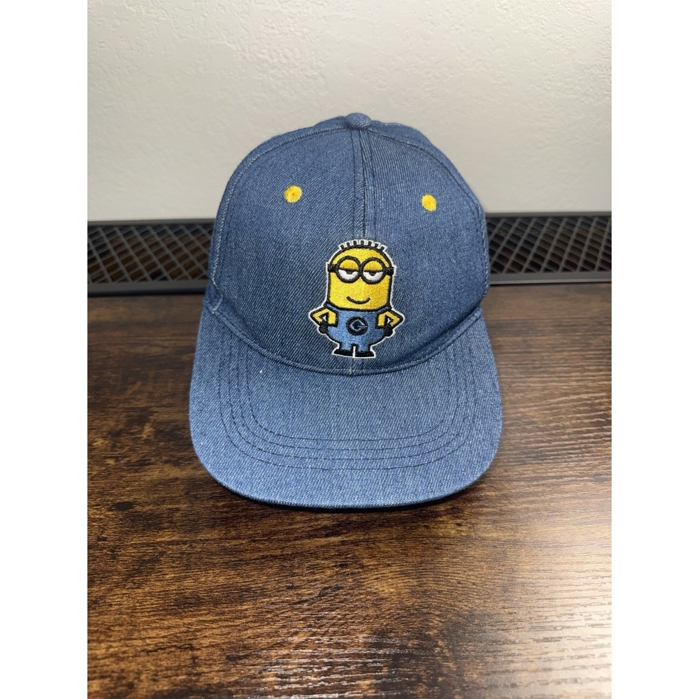 Minions Snapback Hat Cap Denim Blue Adjustable Illumination Universal OSFA